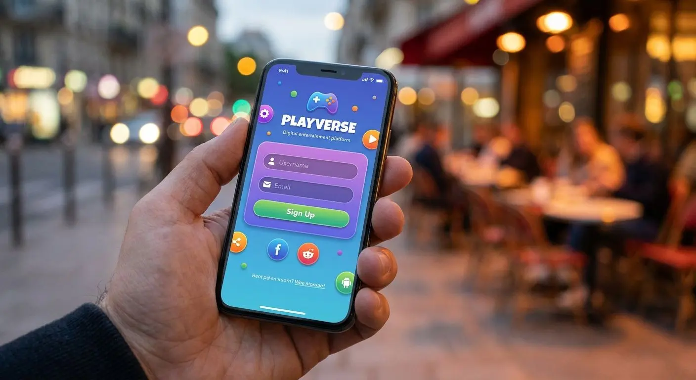 Mobile PlayOJO Anmeldung auf dem Smartphone